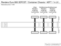 Renders Euro 800 3DFCST / Container Chassis / 45FT / 1x...