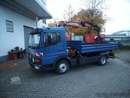 MERCEDES-BENZ 815 Atego Dreiseitenkipper Atlas 60.1 Kran Greif
