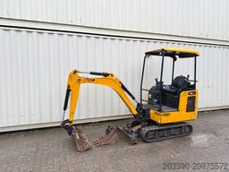 JCB 16C-1 /2022 BJ/ 779 H / verbr. Laufwerk/2xLöffel