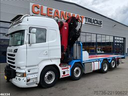 Scania R 580 8x2 V8 Retarder Euro 6 HMF 50 Tonmeter la...