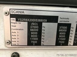 Scania R 580 8x2 V8 Retarder Euro 6 HMF 50 Tonmeter la...