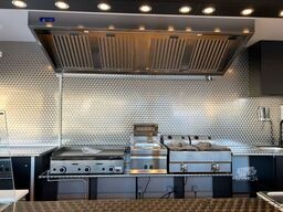 Grillwagen,Gas Grillplatte Lavasteingrill,Gasinstallation