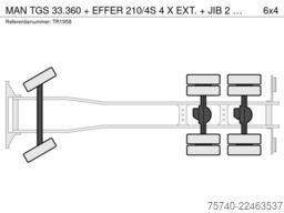 MAN TGS 33.360 + EFFER 210/4S   4 X EXT. +  JIB 2 S...