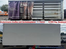 Ackermann Z-KA-F 10 10t. Koffer+Schiebeplane 6.5t.Nutzlast