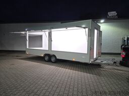 trailershop Verkaufsanhänger 620x220x230cm 3 Klappen
