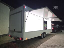 trailershop Verkaufsanhänger 620x220x230cm 3 Klappen