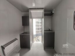 trailershop Bauwagen mit Küchenzeile isoliert THS 300.01 ET 300x200x230cm