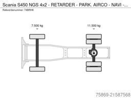 Scania S450 NGS 4x2 - RETARDER - PARK. AIRCO - NAVI - ...