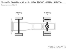 Volvo FH 500 Globe XL 4x2 - NEW TACHO - PARK. AIRCO -...