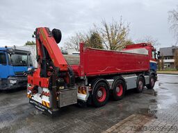 Scania R580 V8 8X4 Kipper Kran Palfinger 22002
