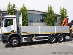 Mercedes-Benz Arocs 2633 flatbed truck / Crane FASSI