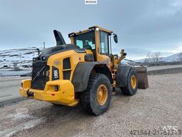 Volvo L90H wheel loader with joystick control and a buck
