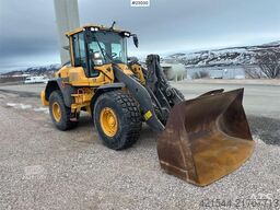 Volvo L90H wheel loader with joystick control and a buck