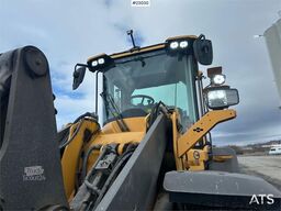 Volvo L90H wheel loader with joystick control and a buck