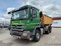 MERCEDES-BENZ ACTROS 2644 * 6 X 4 * HIAB KRAN 10 M * B&B *EPS