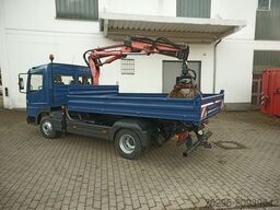 MERCEDES-BENZ 815 Atego Dreiseitenkipper Atlas 60.1 Kran Greif