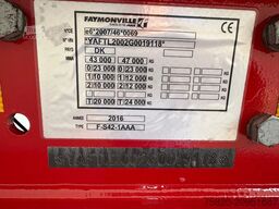 Faymonville F-S42-111A  SEMI DIEPLADER/TIEFLADER/LOWLOADER