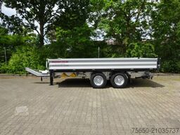 Möslein TTD11 weiß  neuer Tandem 3- Seitenkipper Tieflader-- Neufahrzeug --