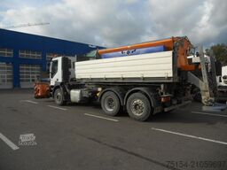 Iveco Magirus + Anhänger + Schiebenschild + Salzstreuer