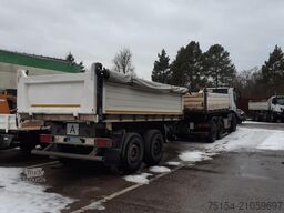 Iveco Magirus + Anhänger + Schiebenschild + Salzstreuer