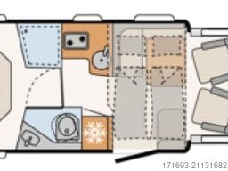 Dethleffs Just 90 T 7052 DBM wenig km 1. Hand