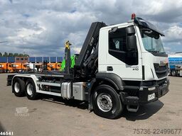Iveco Trakker AD380T 6x4 Euro 6 Hiab 18 Tonmeter laad...