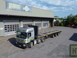 Meusburger 3-Achs-Tele-Plateau-Sattelauflieger zwangsgel.