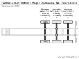 Pacton L3-002 Platform / Mega / Discbrakes / NL Trailer