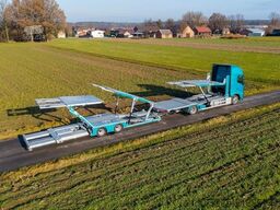 VOLVO FH mit Anhänger für 6 PKW