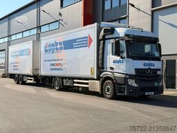 Mercedes-Benz Actros 1848 4x2 Koffer Ladebordwand + Schwagmei...