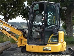 Komatsu PC55MR-5E0 with 3 buckets