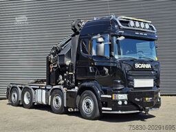 Scania R490 / 8x2 / HMF 85 TM CRANE / WINCH / JIB