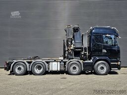 Scania R490 / 8x2 / HMF 85 TM CRANE / WINCH / JIB