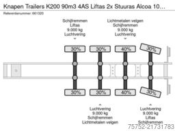 Knapen Trailers K200 90m3 4AS Liftas 2x Stuuras Alcoa 10MM Carg...