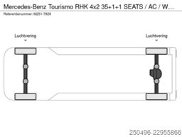 Mercedes-Benz Tourismo RHK 4x2 35+1+1 SEATS / AC / WC / AUXIL...