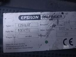 PALFINGER EPSILON E250L82 Langholzkran+GLOGGER Aufbau+Anhä