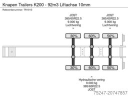 Knapen Trailers K200 - 92m3 Liftachse 10mm