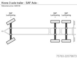 Krone 3 axle trailer - SAF Axle -