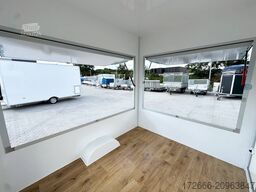 Blyss H15252HN | WEISS 250X203X230CM 1500KG VERKAUFSANHÄNGER | 2X VERKAUFSKLAPPE