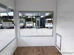 Blyss H15252HN | WEISS 250X203X230CM 1500KG VERKAUFSANHÄNGER | 2X VERKAUFSKLAPPE