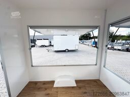 Blyss H15252HN | WEISS 250X203X230CM 1500KG VERKAUFSANHÄNGER | 2X VERKAUFSKLAPPE