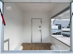 Blyss H15252HN | WEISS 250X203X230CM 1500KG VERKAUFSANHÄNGER | 2X VERKAUFSKLAPPE