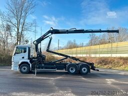 MAN TGS 26.480 6x2 Abrollkipper + Kran Hiab 138-3