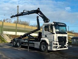 MAN TGS 26.480 6x2 Abrollkipper + Kran Hiab 138-3