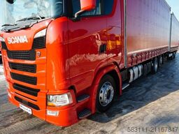 SCANIA S 460 / ZESTAW TANDEM / FIRANKA / 120 M3 / KRONE