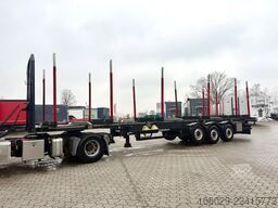 SCHWARZMÜLLER Holz Auflieger mit Schemel und Rungen TÜV NEU