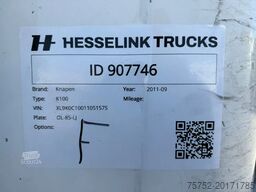 Knapen Trailers K100 Mega 98m3! Cargo Floor 10MM Liftas Schijfr...