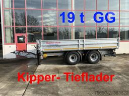 Möslein TTD 19 B  19 t Tandemkipper- Tieflader, Breitbereifung