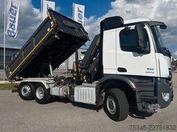 MERCEDES-BENZ Arocs 2545 Kipper/Kran/6x4-4/Lenkachse/128 tkm