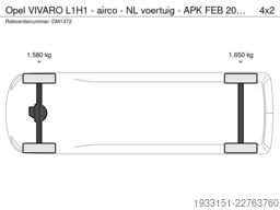 Opel VIVARO L1H1 - airco - NL voertuig - APK FEB 202...